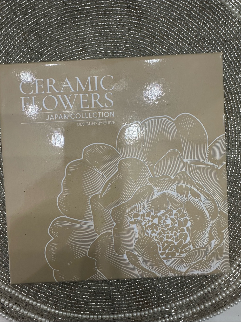 Ceramic Flowers Coastal Collection Wall Art - Cream Illustration - Picture 6 of 10